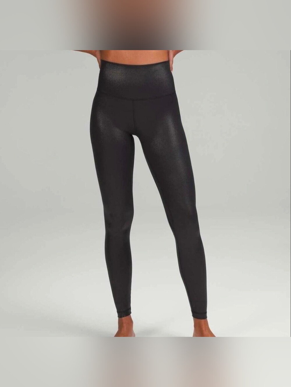 NEW NWOT Lululemon High-Waist Black Faux Leather Leggings